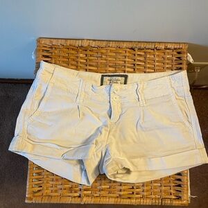 White Abercrombie shorts